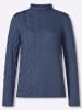 Sieh an! Stehkragen-Pullover in rauchblau
