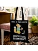 Mr. & Mrs. Panda Tote Bag Grafiker Leidenschaft mit Spruch in Schwarz