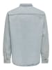 Only&Sons Langarmhemd in Light Blue Denim