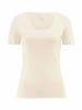 Hessnatur T-Shirt Rundhals Fitted in natur