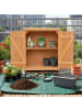 relaxdays Pflanztisch in Orange - (B)75 x (H)90 x (T)40 cm