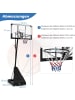 COSTWAY Basketballkorb Outdoor in Schwarz