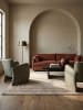 KADIMA DESIGN Teppich Wolle Handgetuftet WENSUM Grafisches Muster Wohnzimmer in Beige