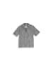 TOM TAILOR Denim Halbarmhemd in black greyish stripe