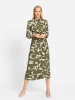 Heine Maxikleid in oliv-champagner-gemustert