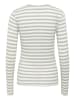 Kaffe T-shirt KAhanne Slim fit in Grey/Silver Lurex/Chalk Stripe