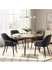 SONGMICS 2er-Set: Esszimmerstuhl in Dunkelgrau-Schwarz - (B)62.5 x (H)85 x (T)60 cm