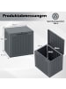 COSTWAY Gartenbox 96 L in Grau