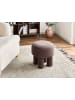 Beliani Hocker CANBY in Braun - (W) 43 x (H) 38 x (L) 43 cm