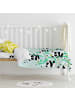 Happy Friday Panda garden blue Bettbezug set 2 teiliges