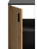 Inn.Furn Badmöbel-Set Eiche Artisan, grau 4-teilig 200 cm, Badkombination viel Stauraum