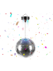 relaxdays Discokugel in Silber/ Schwarz – Ø 20 cm