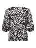 KAFFE curve Langarm-Bluse KCmegda in Grey Leopard