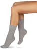 normani 2 Paar Alpaka-Socken mit Wolle in Hellgrau