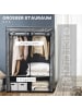 HOMCOM Kleiderschrank-118L × 49B × 170H cm-Hellgrau