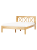Beliani Doppelbett TANNAY in Braun - (W) 149 x (H) 90 x (L) 208 cm