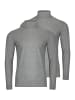 Ragman Rollkragenshirt Basic in Grau-melange