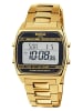 Boccia Digitaluhr in Unisexgröße Titan Goldfarben/Schwarz