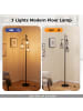 COSTWAY Moderne Stehlampe 169cm in Schwarz