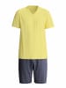 Calida Herren Pyjama kurz in Goldfinch