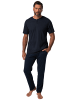 JP1880 Langer Schlafanzug in navy blau