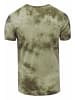 Rusty Neal Color Tie Dye Batik T-Shirt mit Logo-Print in Khaki