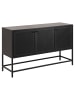 ebuy24 Sideboard Newcastle Schwarz 125 x 40 cm