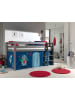 58 aufm Kessel KINDERBETT Karolina 210x114x106 Massivholz Grau Textilset Astro 1