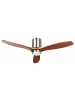 Beliani Deckenventilator mit Licht PIAYE in Braun/Silber - (W) 114 x (H) 30 x (L) 114 cm
