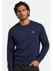 U.S. Polo Assn. Pullover USJaxxon – Herren Sweatshirt mit Rundhalsausschnitt in Navy-Beige