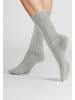 Hudson Socken Winter Plait weich in Silber