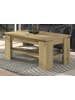 Inn.Furn Couchtisch Artisan Eiche 100 x 60 cm, Wohnzimmertisch mit Stauraum