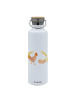 Mr. & Mrs. Panda Wasserflasche Huhn Stolz ohne Spruch in Weiß