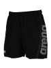 Arena Badeshorts Fundamentals Logo R in Schwarz