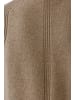 Oui Pullover aus Wolle-Modalmischung mit Rundhals in Taupe Melange