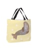 Mr. & Mrs. Panda Stofftasche Robbe Lachen ohne Spruch in Gelb Pastell