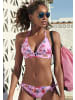 Sunseeker Triangel-Bikini-Top in rosa-bedruckt