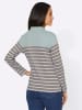 WITT WEIDEN Sweatshirt in mint-grau-gestreift