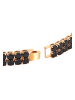 faina Women Crystal-Studded Bracelet in Rose Gold Black