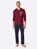 WITT WEIDEN Schlafanzüge in dunkelrot-bedruckt + marine-bedruckt