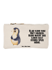 Mr. & Mrs. Panda Schminktasche Pinguin Diät mit Spruch in Weiß
