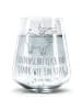 Mr. & Mrs. Panda Trinkglas Sternzeichen Stier mit Spruch in Transparent
