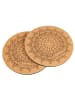 Divasya 2er-Set: Yoga-Knie-Pads Yantra Wheel - 20 cm