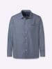 WITT WEIDEN Langarm-Hemd in rauchblau-meliert