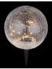 Globo lighting Solarleuchte "SOLARLEUCHTE KUNSTSTOFF SCHWARZ, 20XLED" in black