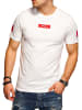 Jack & Jones T-Shirt - JJJORFlEMMTEE mit Print O-Neck in Weiß
