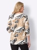 Sieh an! Longshirt in sand-schwarz-bedruckt