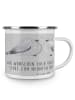 Mr. & Mrs. Panda Tasse 9. Hochzeitstag Keramikhochzeit mit Spruch in Heather Grey
