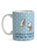Mr. & Mrs. Panda Mug Lieblings-Tante mit Spruch in Blau Pastell