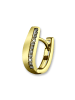 GoldDream Echtgold, 333er Gelbgold Damen Creolen Beauty Ohrring ca. 11mm ca. 14mm